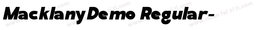 MacklanyDemo Regular字体转换
